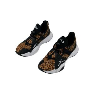 Nike Womens SuperRep Groove 6.5 Sneaker 9 Leopard Print Tan Black CT1248-107